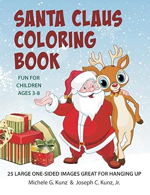 Santa Claus Coloring Book: Fun for children ages 3-8