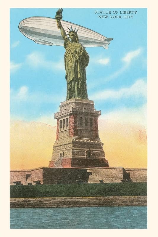 Vintage Journal Blimp and Statue of Liberty, New York City (Pocket Sized - Found Image Press Journals) by Found Image Press