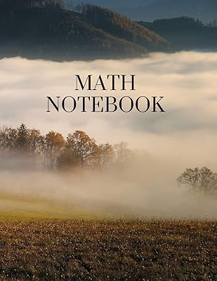 Math Notebook: 120 pages, math notebook, quad ruled workbook, 8.5 x 11 inch large soft cover journal, 5 squares per inch suited for kids and students
