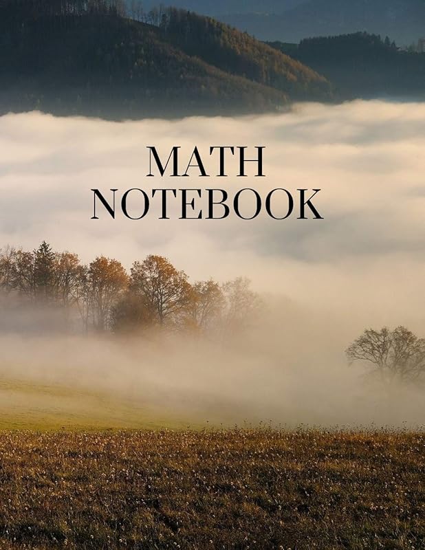 Math Notebook: 120 pages, math notebook, quad ruled workbook, 8.5 x 11 inch large soft cover journal, 5 squares per inch suited for kids and students by Jenu Innb Fumigenu