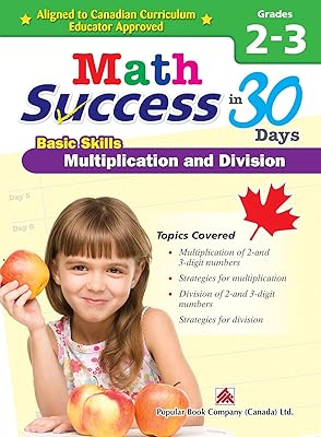 Math Success Basic Skills: Multiplication and Division Grades 2 - 3: Canadian Curriculum Math Workbook