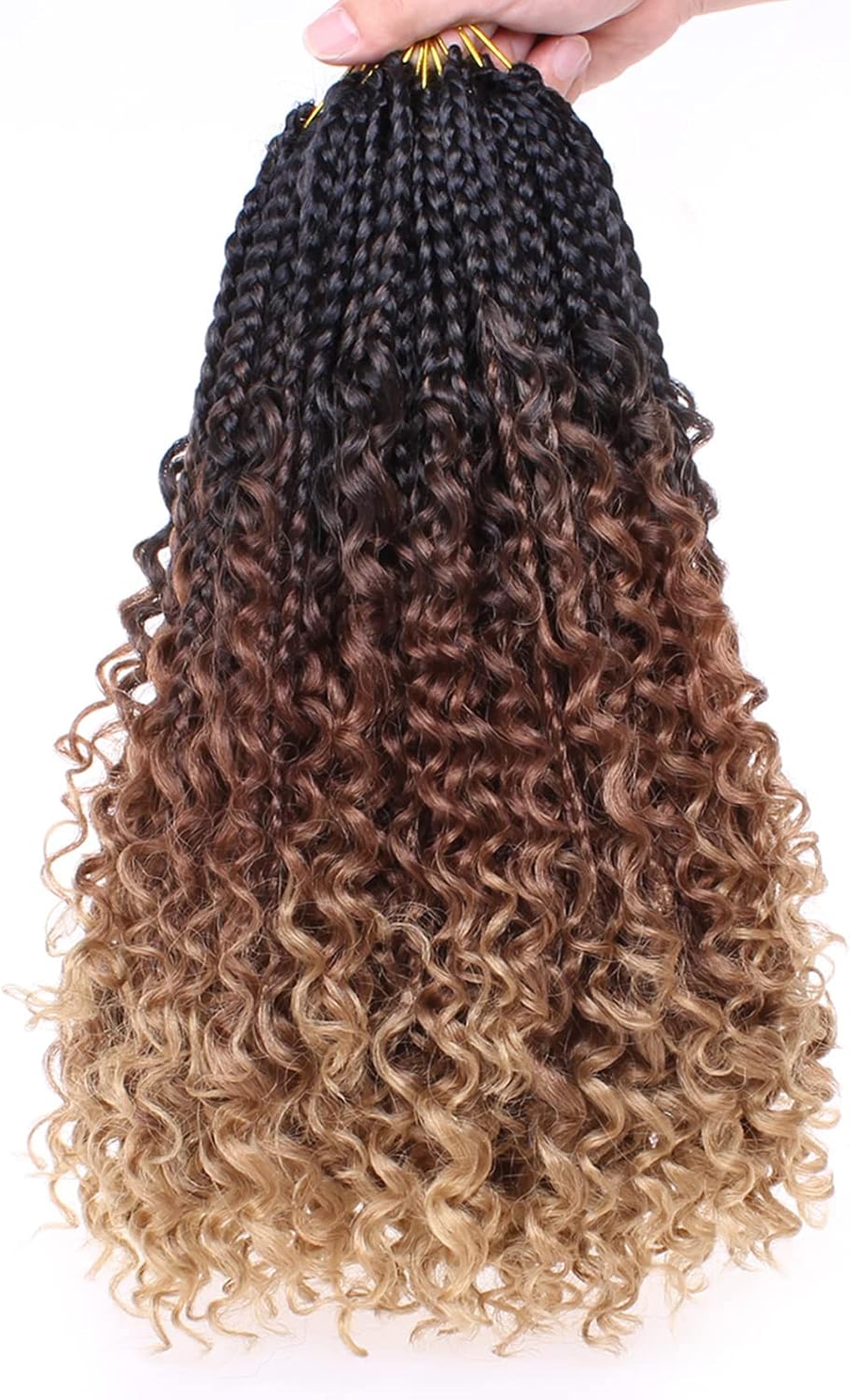 30 Inch Crochet Box Braids 8 Packs Black Goddess Box Braids Crochet Hair Bohomian Box Braids Crochet Hair Synthetic Braiding Hair Extensions_voghion.com