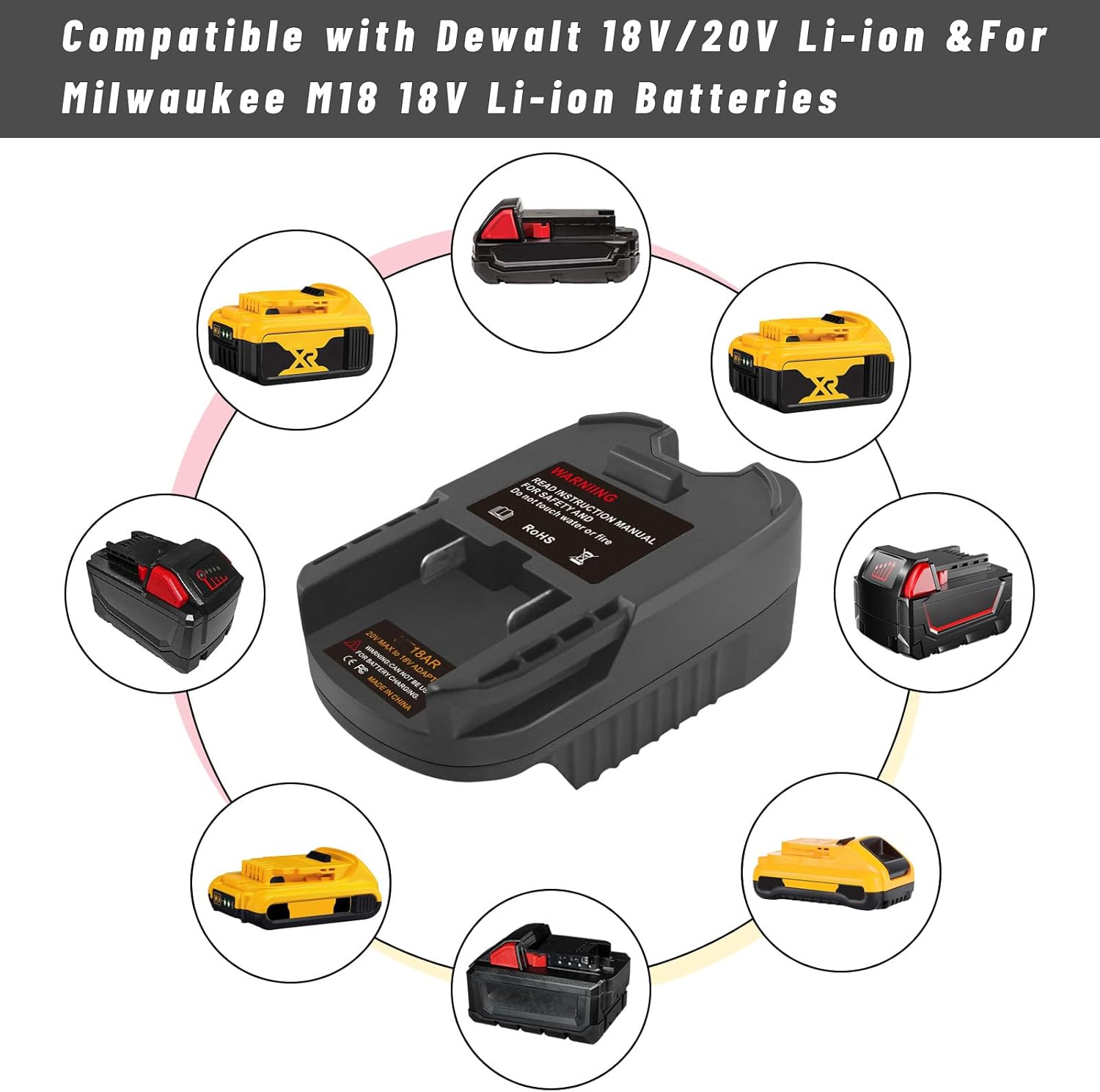 Adapter Do Baterii 18v Milwaukee Adapter Baterii Do Dewalt Do Baterii