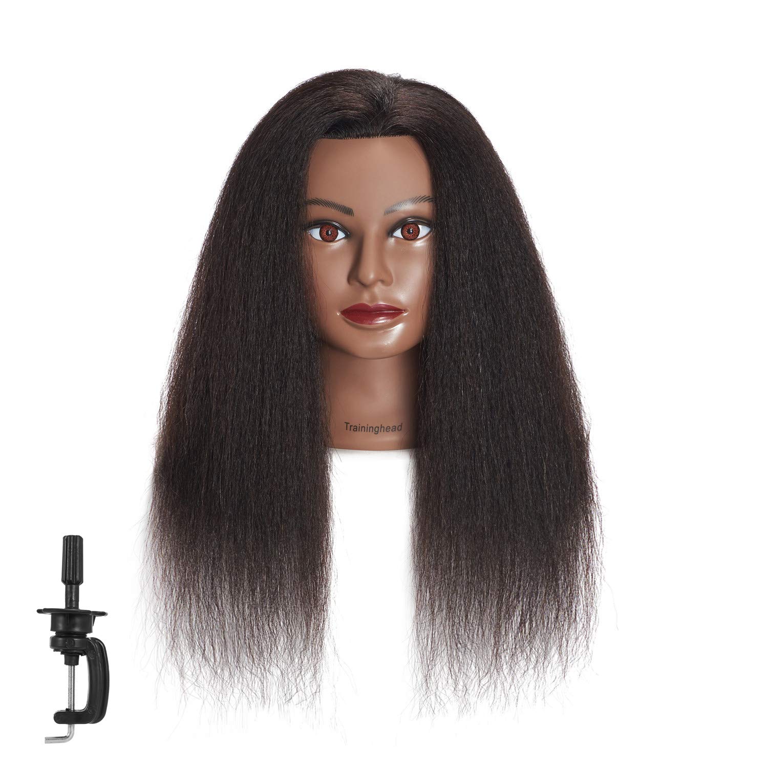 Frisierkopf Mit 100% Echthaar Für Friseurtraining Und Styling_voghion.com