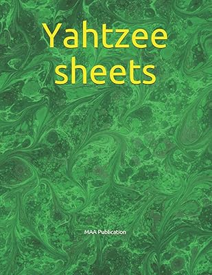 Yahtzee sheets: 120 Score Sheets for Scorekeeping Large Print 8.5"x11" yahtzee score cards Book-9