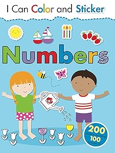 I Can Color and Sticker: Numbers