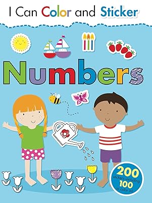 I Can Color and Sticker: Numbers