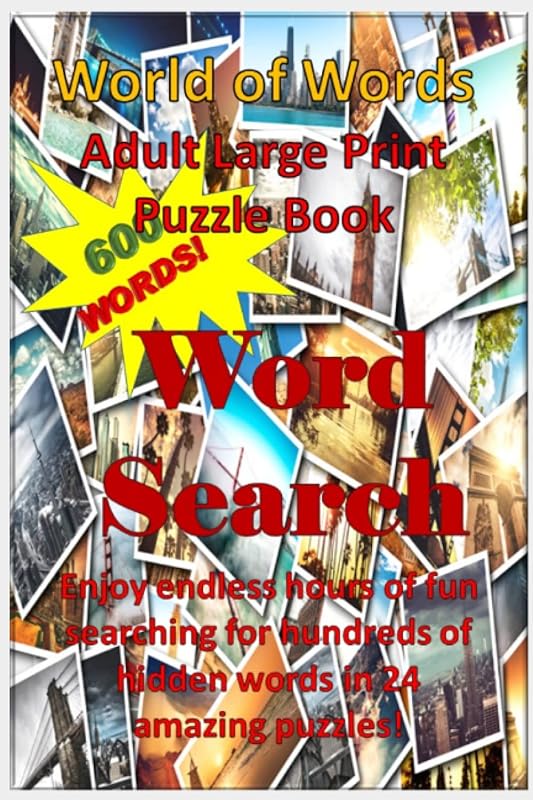 World of Words Word Search: Adult Large Print Puzzle Book by P. Knonnenma