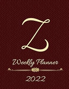 weekly planner: Monogram initial Planner letter Z for men and woman by Laure Ondoua