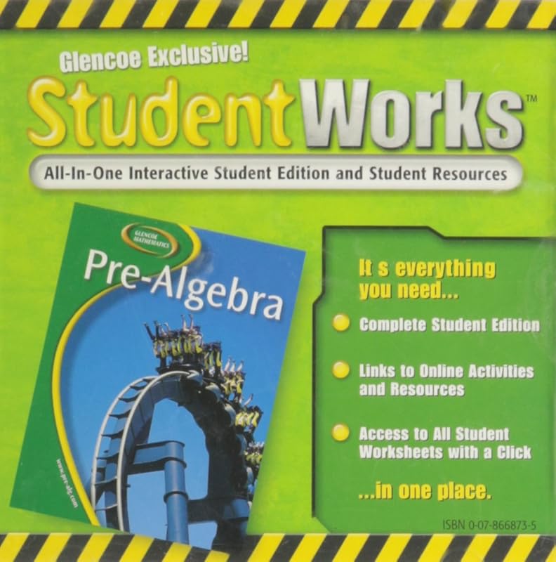 Glencoe Pre-algebra, Student Works Cd-rom by staff