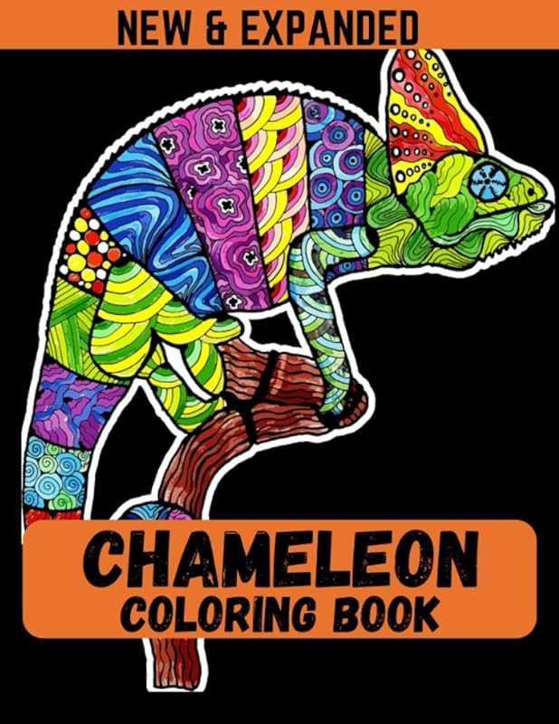 Chameleon Coloring Book (New & Expanded): A Chameleon Coloring Book For Adults by Md Ahsan Ahmed