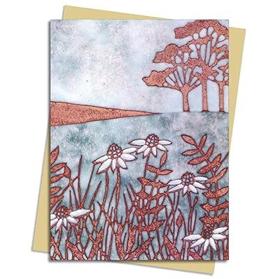 Janine Partington: Copper Foil Meadow Scene Greeting Card Pack: Pack of 6 (Greeting Cards)