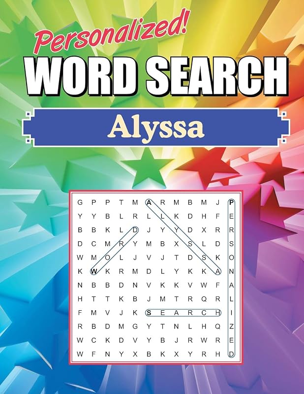 Alyssa Word Search: Large Print Word Find Puzzles by GHP Personalized