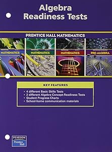 Prentice Hall Math Course 1,2,3 Algebra Readiness Tests Blackline Masters 2004 C