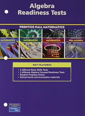 Prentice Hall Math Course 1,2,3 Algebra Readiness Tests Blackline Masters 2004 C