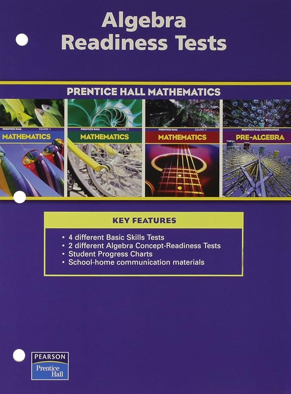 Prentice Hall Math Course 1,2,3 Algebra Readiness Tests Blackline Masters 2004 C by PRENTICE HALL