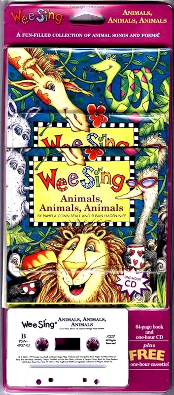 Wee Sing Animals Animals Animals book and cd (reissue) by Pamela Conn Beall