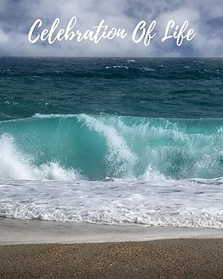 Celebration Of Life: Funeral Guest Book, Memorial Guest Book, Registration Book, Condolence Book, Celebration Of Life Remembrance Book, Contemporary Matte Finish, Paperback