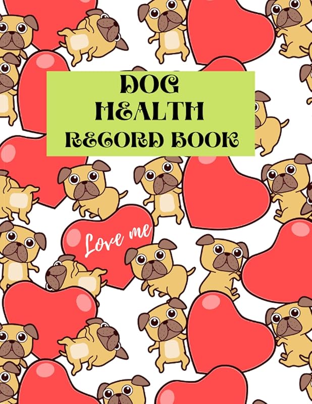 Dog Health Record Book: Cute Canine Health Record Book for Two Dogs to Track Medical History, Vaccination Shot Record, Immunization History by John Publishing