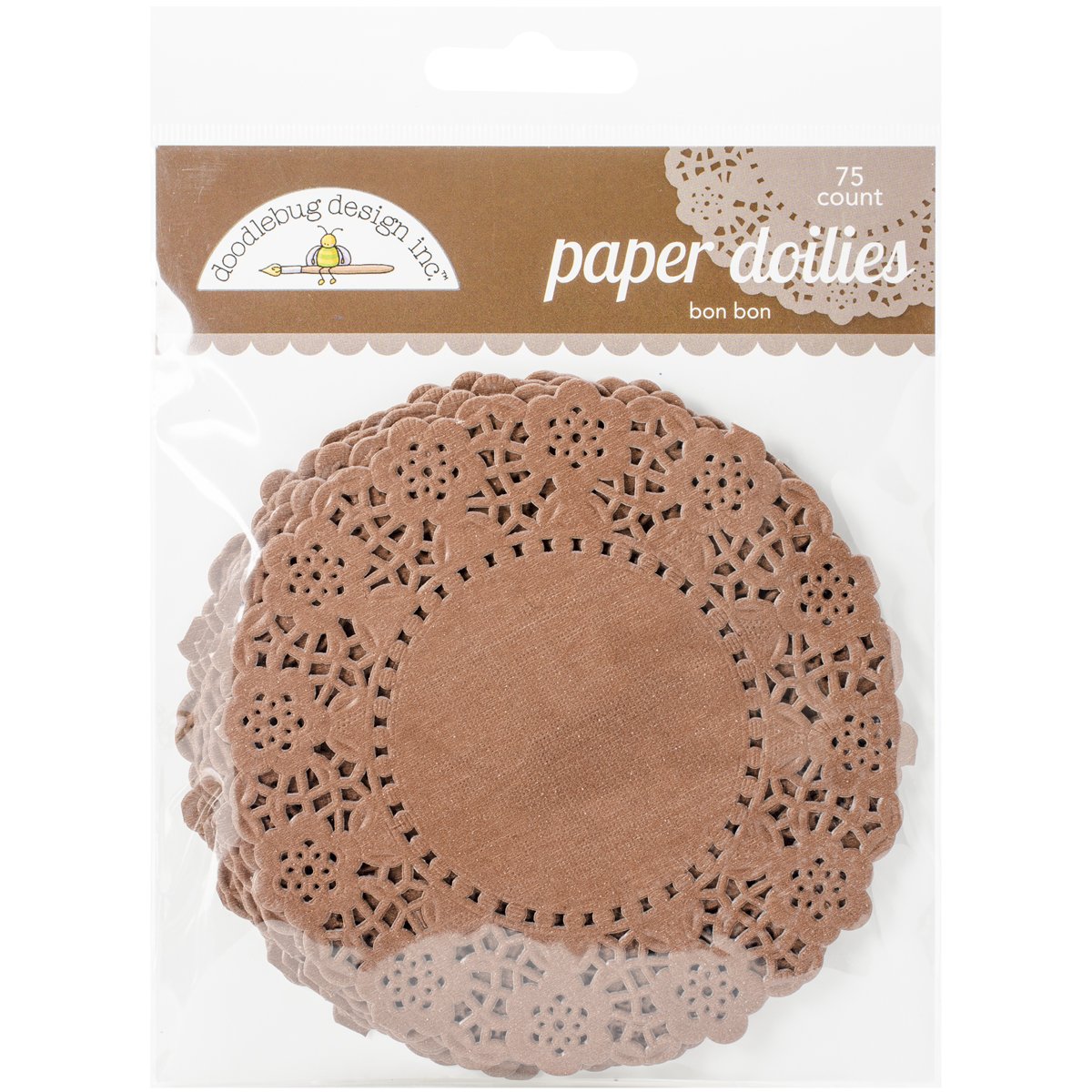 

Doodlebug Doilies, 4.5-Inch, Bon Bon,, 75-Pack