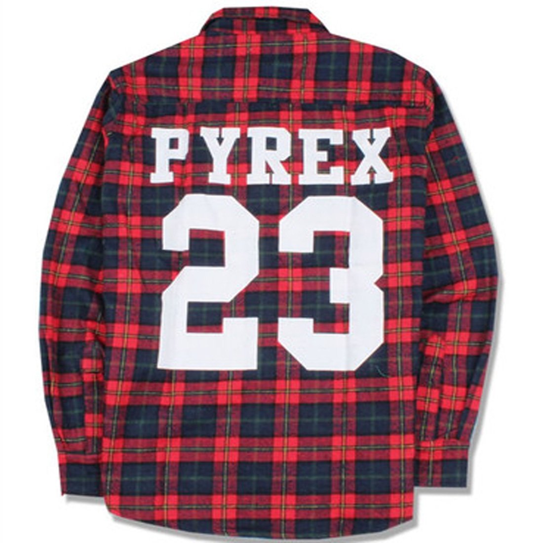 fashion men pyrex 23 new shirt plaid exo gd same luhan shirt