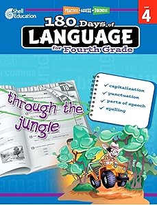 Shell Education 180 Days of Language for Fourth Grade (180 Days of Practice) by Shell Education
