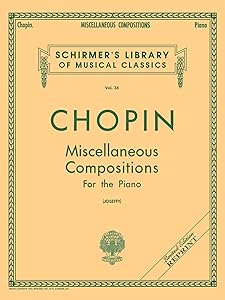 Miscellaneous Compositions: Schirmer Library of Classics Volume 36 Piano Solo by Rafael Joseffy