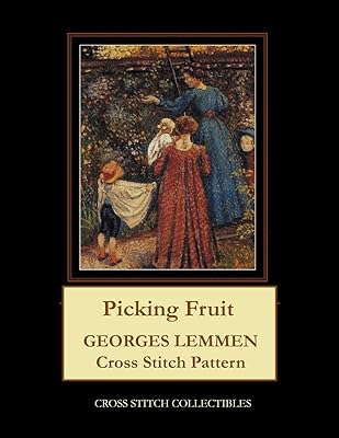 Picking Fruit: Georges Lemmen Cross Stitch Pattern