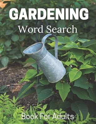 Gardening Word Search Book For Adults: Large Print Puzzle Book Gift With Solutions (Hobbies and Leisure Book Series)