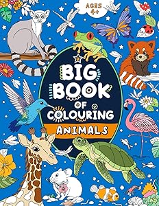 Big Book of Colouring: Animals: For Children Ages 4+ (Big Books of Colouring (Ages 4+)) by FairyWren Publishing