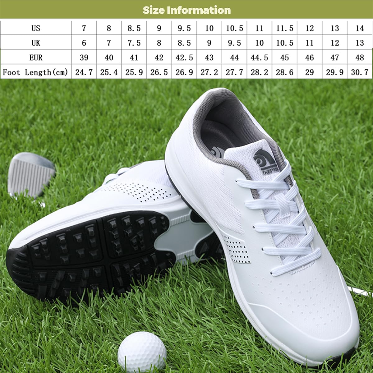 Men's Golf Shoes Waterproof, Spikeless Comfortable Outdoor Golf Sport Shoes Professional With Arch Support_vogvips.com