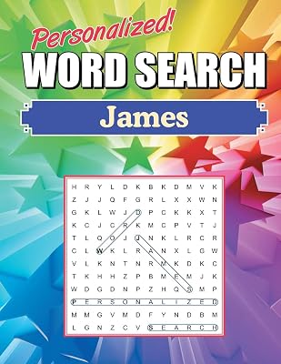James Word Search: Large Print Word Find Puzzles