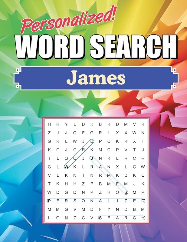 James Word Search: Large Print Word Find Puzzles by GHP Personalized