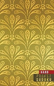 Pocket Sudoku Hard: 158 Hard Sudoku Puzzles with Solutions | Pocket Sudoku Puzzle Books | Large Print Sudoku Puzzle Books For Adults | Sudoku For Seniors | Travel Size | Gold Patterns by Sudoku Kingdom