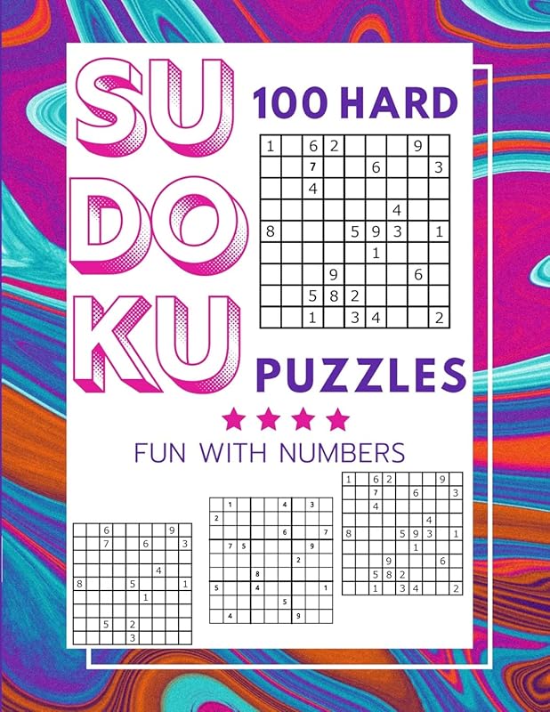 Sudoku Puzzles 100 Large Print: Fun With Numbers, Hard by TomGer Puzzle Books