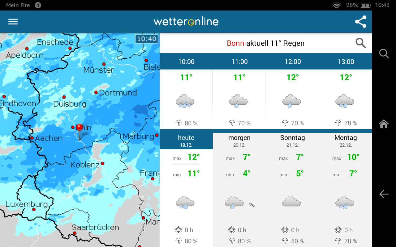 RegenRadar: Amazon.de: Apps für Android