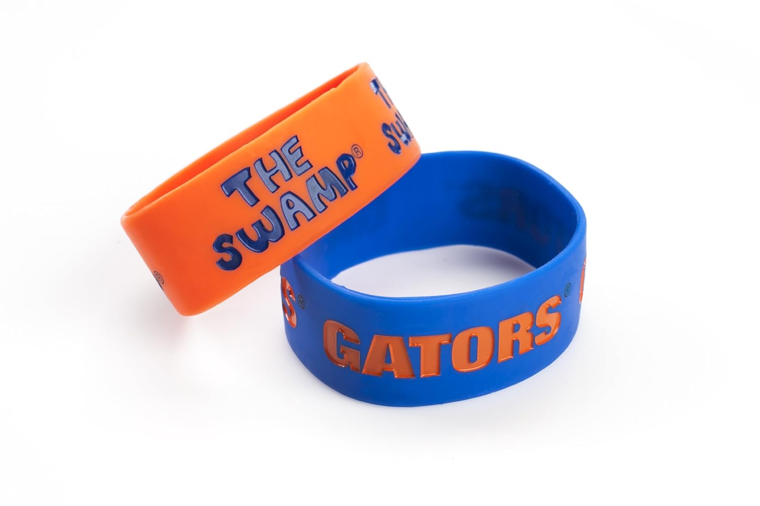 

NCAA Florida Gators Silicone Rubber Bracelet Set, 2-Pack