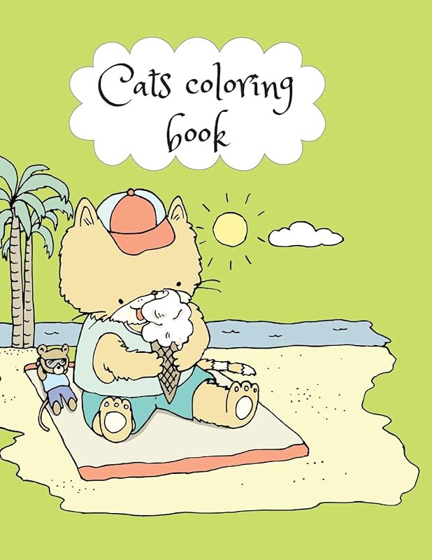 Cats coloring book by Cristie Publishing