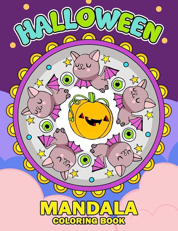 Halloween Mandala Coloring Book: An Halloween Coloring Book for Adults and Kids Featuring Fun and Stress Relief 2019 by Nox Smith