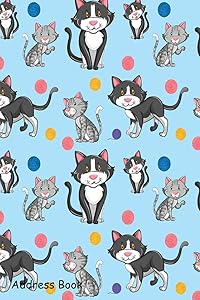 Address Book: For Contacts, Addresses, Phone, Email, Note,Emergency Contacts,Alphabetical Index With Different Cat On Seamless