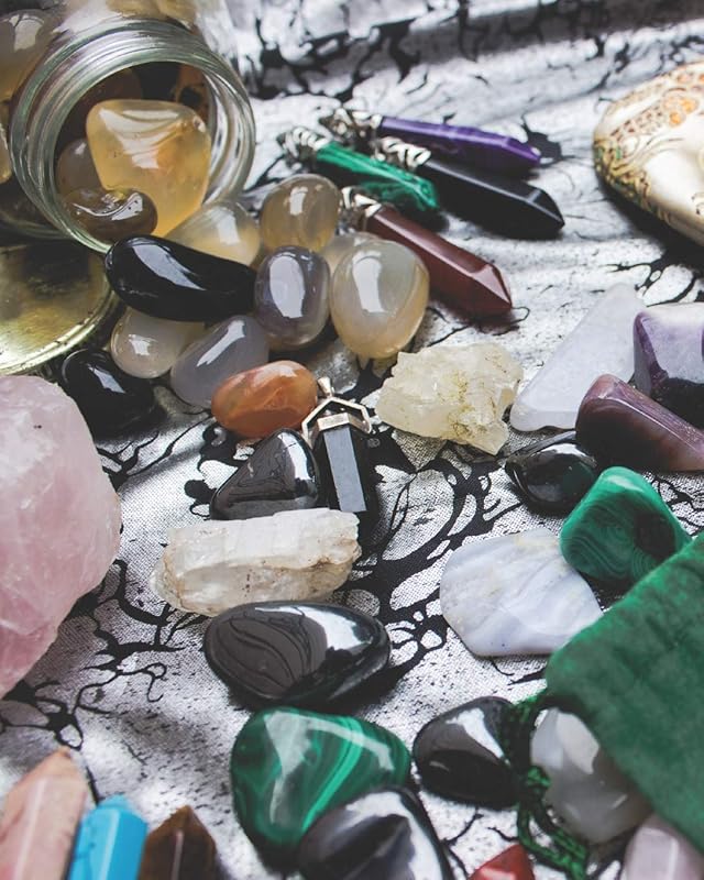 Crystals & Gemstones Boho Self-Care Workbook: A Creative Approach to Wellness by Pagan Essentials