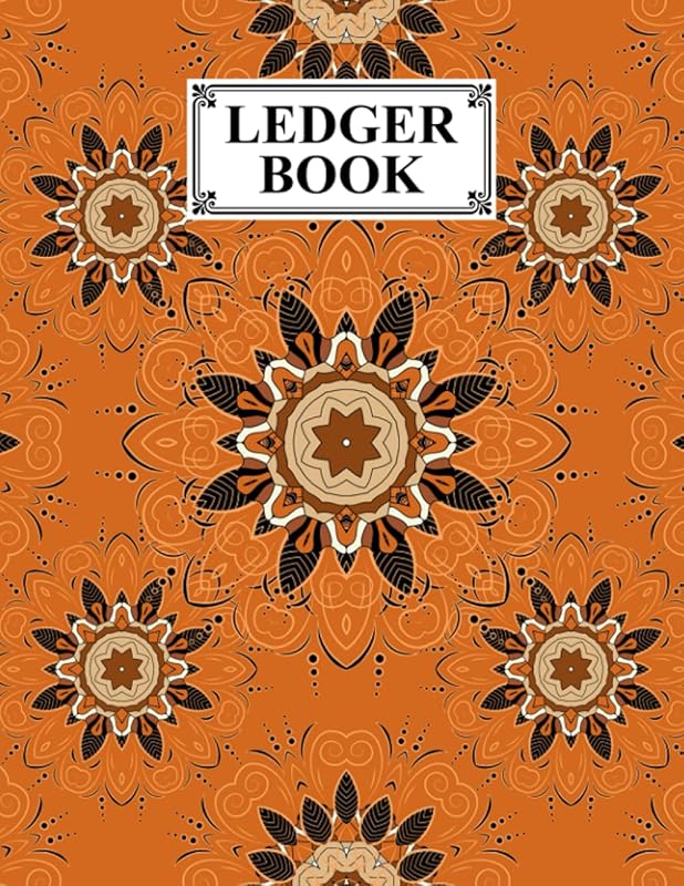 Ledger Book: Record Income and Expenses With Mandalas Cover, 120 Pages, Size 8.5" x 11" by Anton Schrader by Anton Schrader