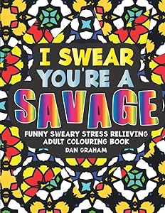 I Swear You're A Savage: Adult Colouring Book by Dan Graham