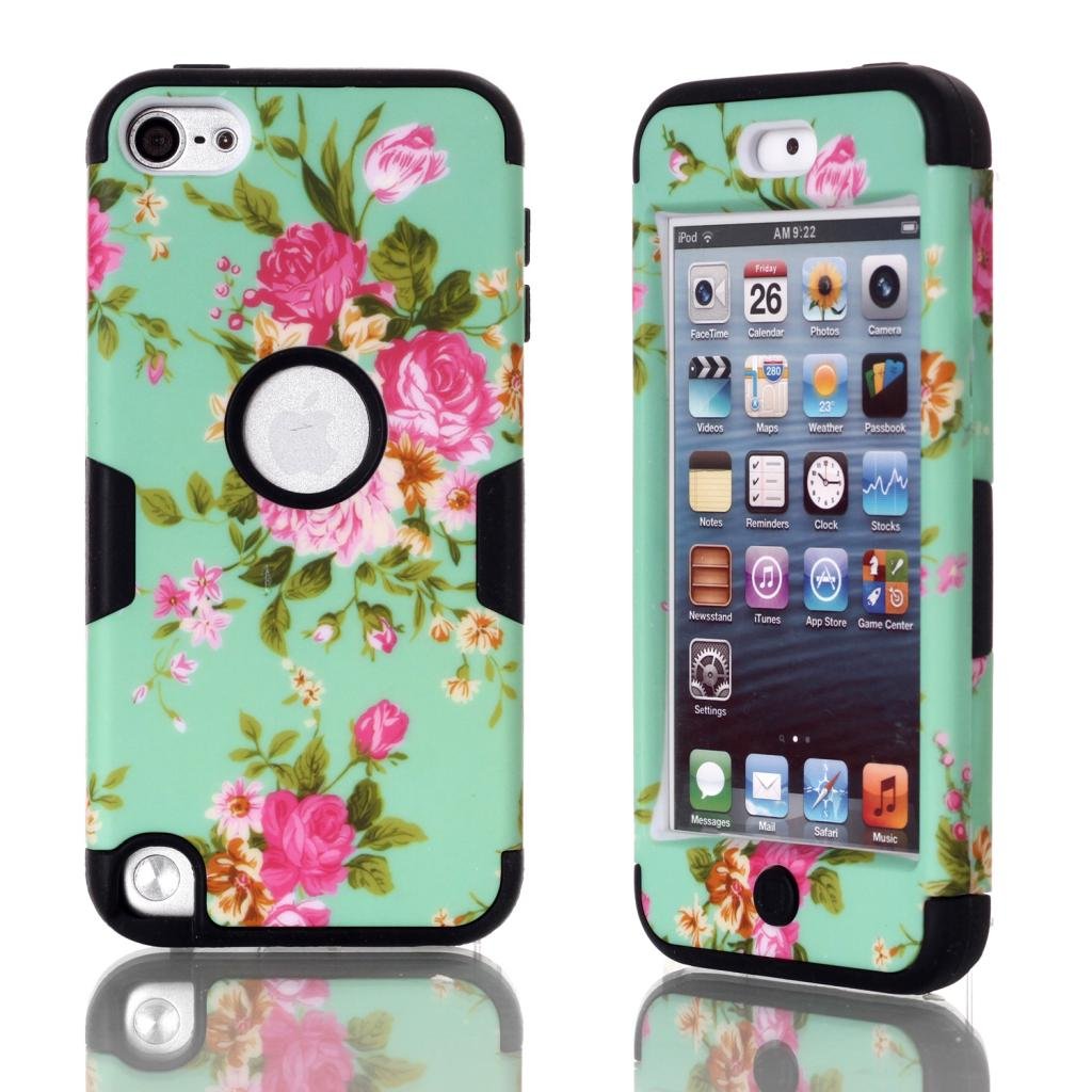 

For iPod Touch 5,cute ipod touch 5 cases,Touch iPod 5 case,Flipcase Touch 5 cases,Case for Touch 5 Case 3in1 Beautiful Flowers Picture Hybrid Cover Case Suitable Fit For iPod Touch 5th Generation,ipod 5 touch cases for girls