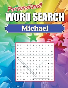 Michael Word Search: Large Print Word Find Puzzles