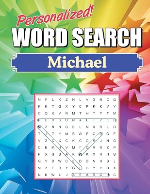 Michael Word Search: Large Print Word Find Puzzles