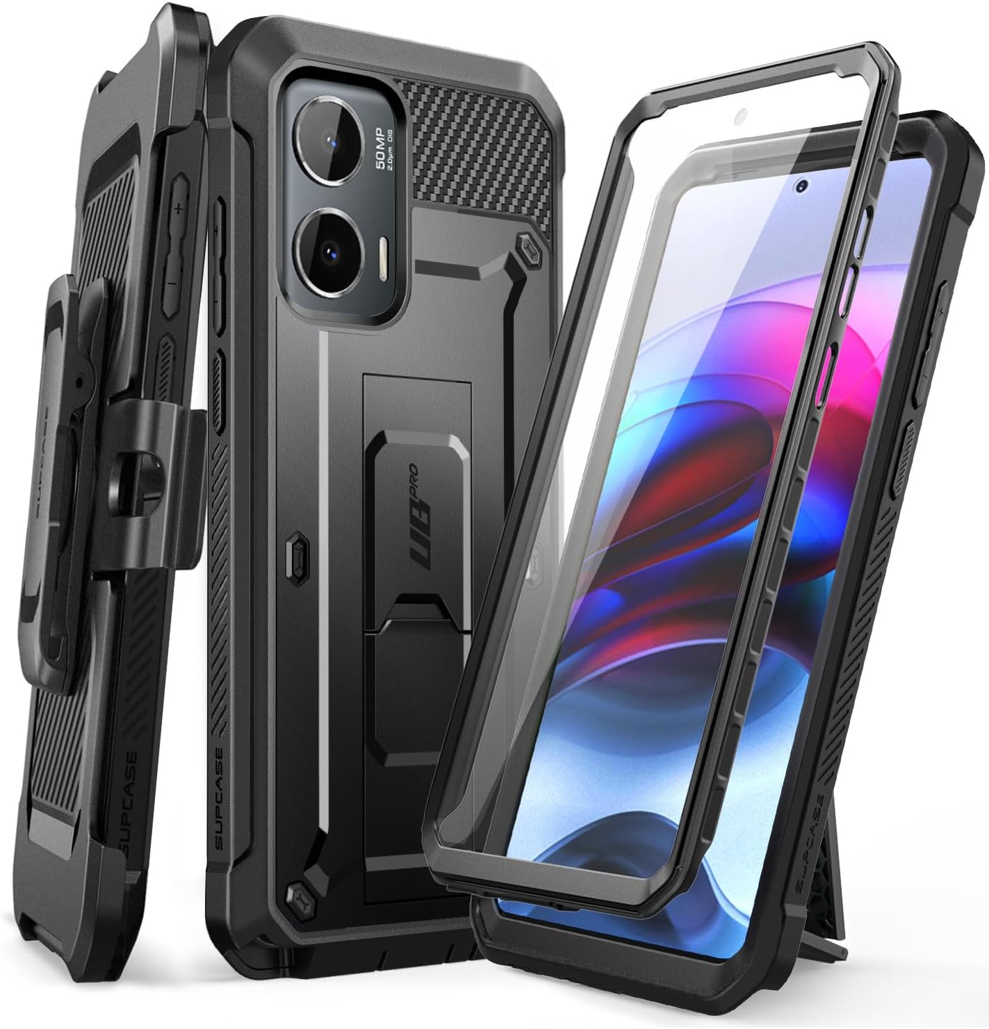 SUPCASE Stand Case w/ ScreenProtector Shockproof Cover for Moto G
