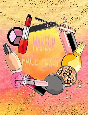 Makeup Face Chart: Blank Paper Practice Workbook Face Charts For Professional Makeup Artists