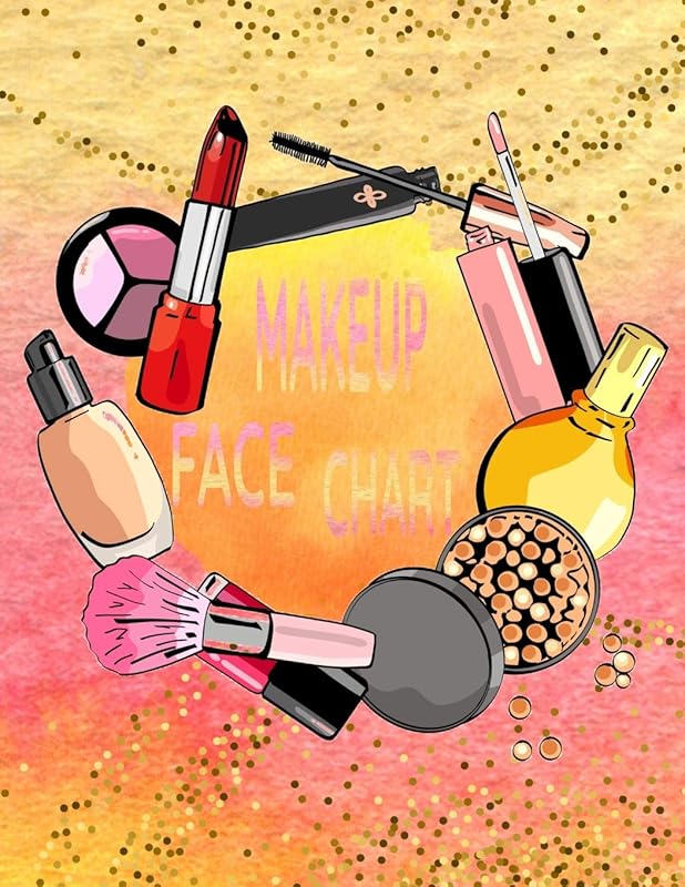 Makeup Face Chart: Blank Paper Practice Workbook Face Charts For Professional Makeup Artists by Belle Glory
