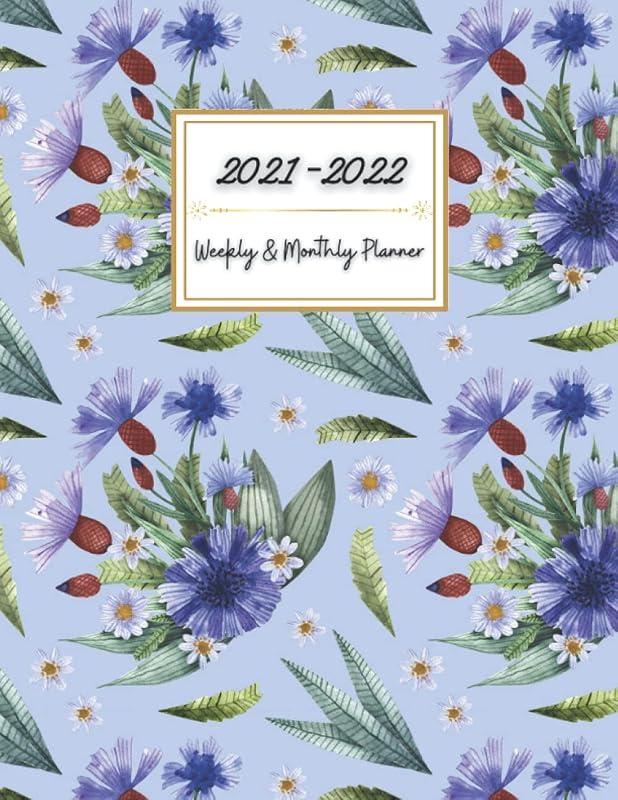 2021-2022 Planner - Weekly & Monthly Planner 2021-2022 - Sep 2021 - Jul 2022, 8.5" x 11" (Paperland Bloom Planners) by Paperland Bloom